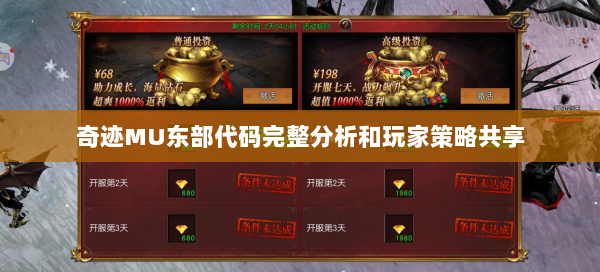 奇迹MU东部代码完整分析和玩家策略共享  第1张
